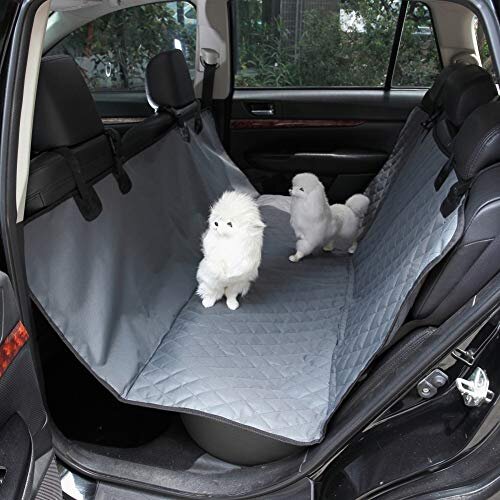 Oxford Cloth Pet Car Seat Cover, Waterproof & Non-Slip & Anti-Scratch Dog Seat Protector for Car & SUV & MVP Rear Seat Cushion